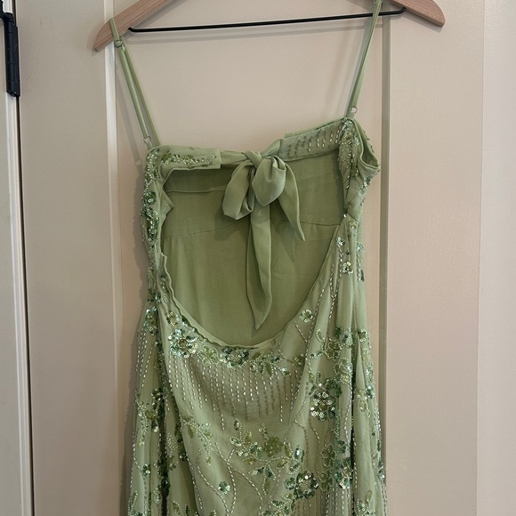Peppermayo Celandine Beaded Maxi Dress in Lime - Picture 5 of 10